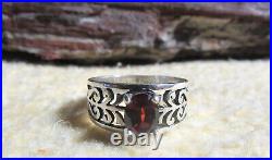 James Avery 925 Sterling Silver Garnet Adoree Gemstone Ring Size 10
