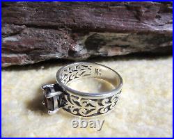 James Avery 925 Sterling Silver Garnet Adoree Gemstone Ring Size 10