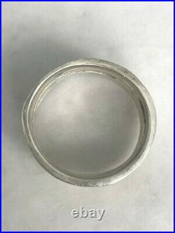 James Avery 925 Sterling Silver Hammered Stocked Multi Band Ring Size 9