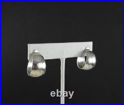James Avery 925 Sterling Silver Hammered Wide Tapered Hoop Earrings Jewelry