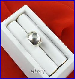 James Avery 925 Sterling Silver Hammered Wide Tapered Hoop Earrings Jewelry