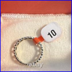 James Avery 925 Sterling Silver Heart Cutout Band Ring Size 10, 3mm