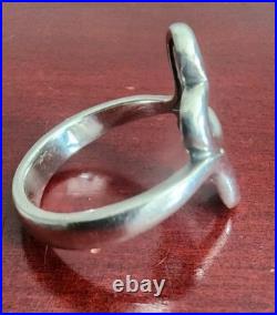James Avery 925 Sterling Silver Heart To Heart Ring. Size 10