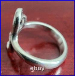 James Avery 925 Sterling Silver Heart To Heart Ring. Size 10