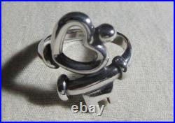 James Avery 925 Sterling Silver Key To My Heart Ring Size 9.5