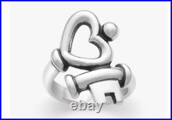 James Avery 925 Sterling Silver Key to My Heart Ring Size 8