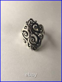 James Avery 925 Sterling Silver Long Sorrento Ring Size Size 8.5