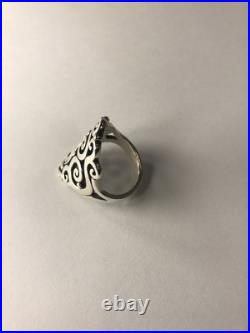 James Avery 925 Sterling Silver Long Sorrento Ring Size Size 8.5