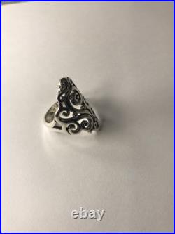 James Avery 925 Sterling Silver Long Sorrento Ring Size Size 8.5