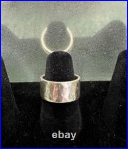 James Avery 925 Sterling Silver Polished Hammered Ring Size 6 (pap002960)