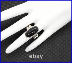 James Avery 925 Sterling Silver Retired Black Onyx Oval Ring Size 6.5 Jewelry