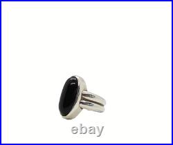James Avery 925 Sterling Silver Retired Black Onyx Oval Ring Size 6.5 Jewelry