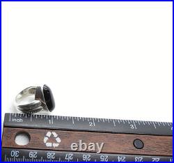 James Avery 925 Sterling Silver Retired Black Onyx Oval Ring Size 6.5 Jewelry