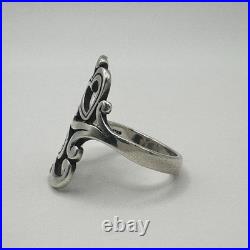James Avery 925 Sterling Silver Swirls And Scrolls Hearts Ring Size 7.5 James Avery 925 Sterling Silver Swirls And Scrolls Hearts Ring Size 7.5
