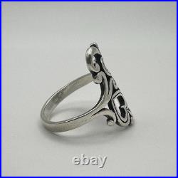 James Avery 925 Sterling Silver Swirls And Scrolls Hearts Ring Size 7.5
