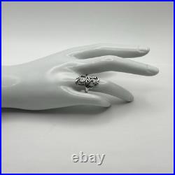 James Avery 925 Sterling Silver Swirls And Scrolls Hearts Ring Size 7.5