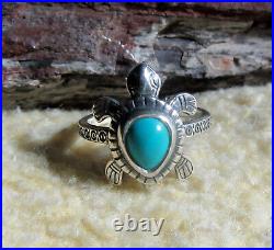 James Avery 925 Sterling Silver Turtle Gemstone Ring Size 10