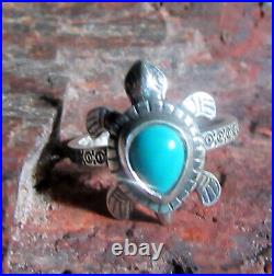 James Avery 925 Sterling Silver Turtle Gemstone Ring Size 10