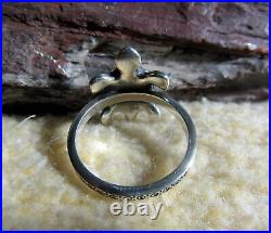 James Avery 925 Sterling Silver Turtle Gemstone Ring Size 10