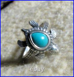 James Avery 925 Sterling Silver Turtle Gemstone Ring Size 10