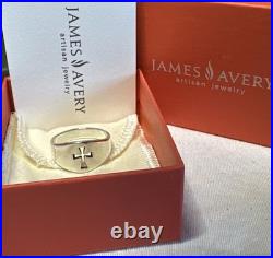 James Avery 925 Sterling Silver Wide Cross Crosslet Ring Size 11