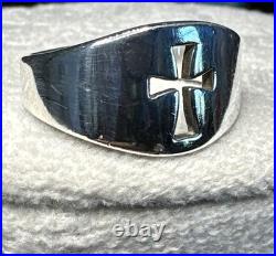 James Avery 925 Sterling Silver Wide Cross Crosslet Ring Size 11