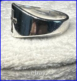 James Avery 925 Sterling Silver Wide Cross Crosslet Ring Size 11