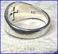 James Avery 925 Sterling Silver Wide Cross Crosslet Ring Size 11