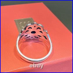 James Avery 925 Sterling Spanish Lace Birthstone Blue Topaz Ring Size 7