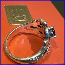 James Avery 925 Sterling Spanish Lace Birthstone Blue Topaz Ring Size 7