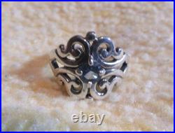 James Avery 925 Sterling Spanish Lace Birthstone Blue Topaz Ring Size 8 James Avery 925 Sterling Spanish Lace Birthstone Blue Topaz Ring Size 8