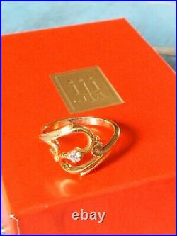 James Avery ADAGIO 14K Gold Diamond Ring Retired size 6.5 RETIRED