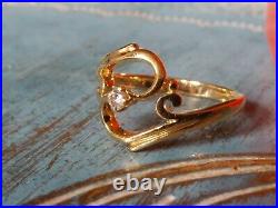 James Avery ADAGIO 14K Gold Diamond Ring Retired size 6.5 RETIRED