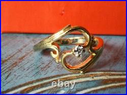 James Avery ADAGIO 14K Gold Diamond Ring Retired size 6.5 RETIRED