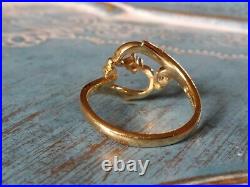 James Avery ADAGIO 14K Gold Diamond Ring Retired size 6.5 RETIRED