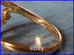 James Avery ADAGIO 14K Gold Diamond Ring Retired size 6.5 RETIRED