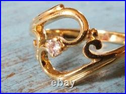 James Avery ADAGIO 14K Gold Diamond Ring Retired size 6.5 RETIRED