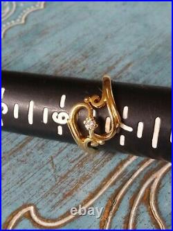 James Avery ADAGIO 14K Gold Diamond Ring Retired size 6.5 RETIRED