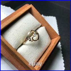 James Avery ADAGIO 14K Gold Diamond Ring, Size 7.25