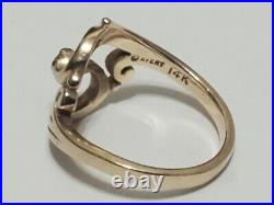 James Avery ADAGIO 14K Yellow Gold Diamond Ring Retired Size 3-1/2