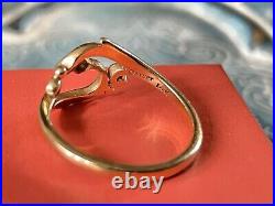 James Avery ADAGIO 14K Yellow Gold Diamond Ring size 5.75 Retired
