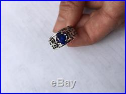 James Avery Adore Ring With Lab Created Blue Sapphire As 7.5