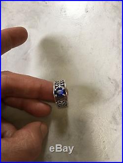 James Avery Adore Ring With Lab Created Blue Sapphire As 7.5