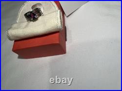 James Avery Adoree 925 Sterling Silver Oval Amethyst Ring Size 7 8mm Signed