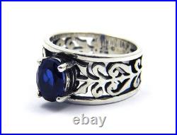 James Avery Adoree Lab Created Blue Sapphire. 925 Sterling Silver Ring Size 6