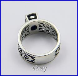 James Avery Adoree Lab Created Blue Sapphire. 925 Sterling Silver Ring Size 6