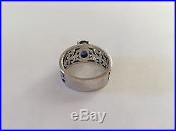 James Avery Adoree Ring With Lab-Created Blue Sapphire, Size 8 Sterling Silver