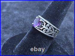 James Avery Adoree Ring with Amethyst Size 8.5