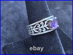James Avery Adoree Ring with Amethyst Size 8.5