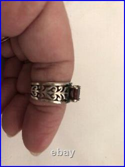 James Avery Adoree Ring with Garnet Size 7 925